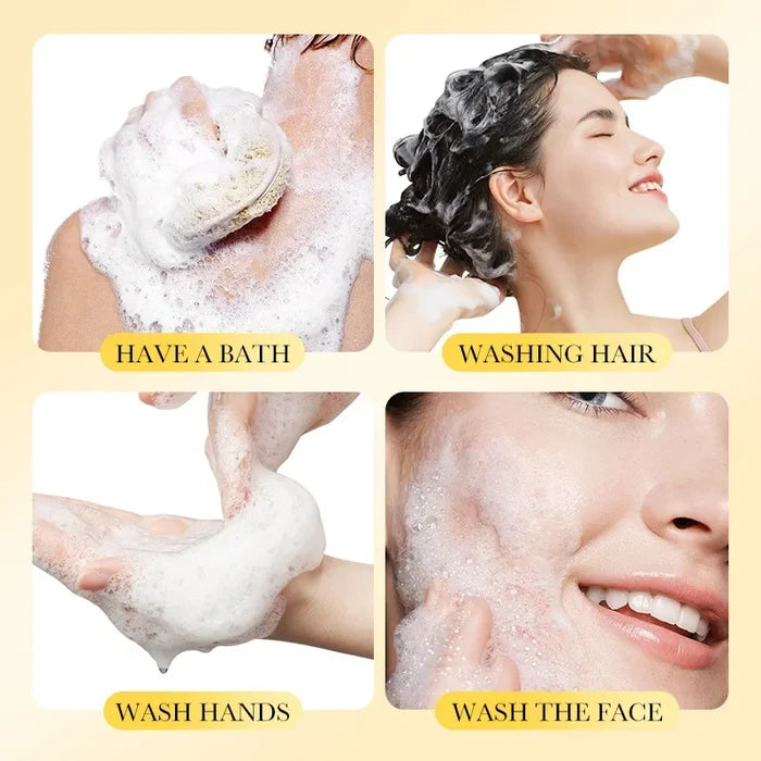 1/2Pcs Sadoer Sulfur Mite Removing Facial Soap Universal Handmade Soap
