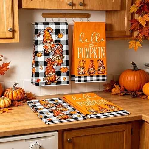 2-Pack Autumn-Themed Kitchen Towels
