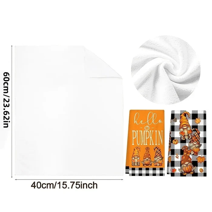 2-Pack Autumn-Themed Kitchen Towels