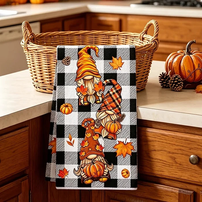 2-Pack Autumn-Themed Kitchen Towels