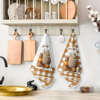 2-Pack Coffee-Themed Kitchen Towels
