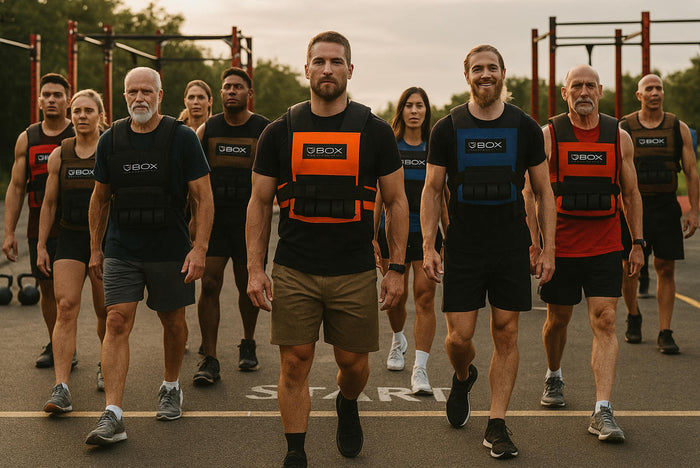 ⚡ 20 LB BOX® Adjustable Super-Short Weight Vest for Walking & Group Fitness (USA Made)