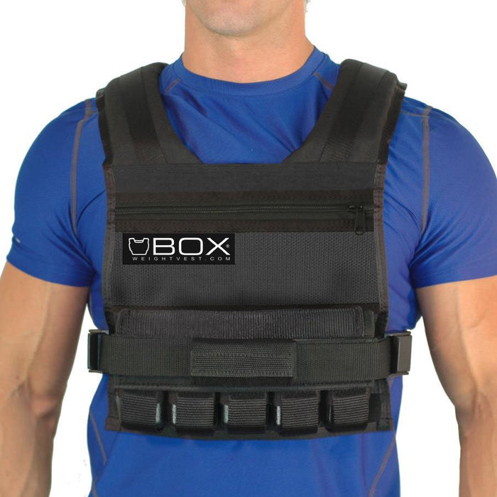 BOX weight vest made in USA, 25 lb model, front view