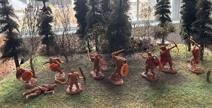BARBARIANS / VIKINGS 3 SET SPECIAL 27 FIGURES BROWN