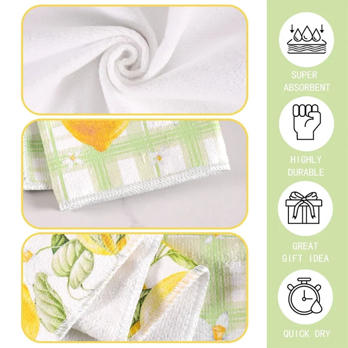 2pcs Italy Lemon Hand Towels