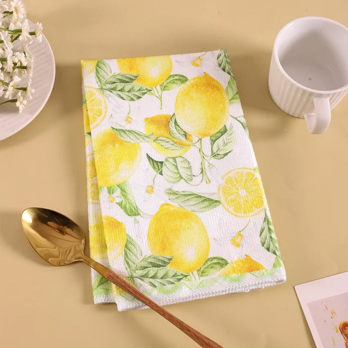 2pcs Italy Lemon Hand Towels