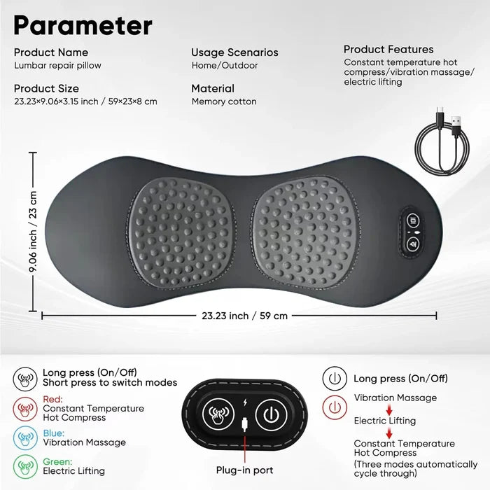 3-in-1 Back Pain Relief Device — Instant Therapy at Home
