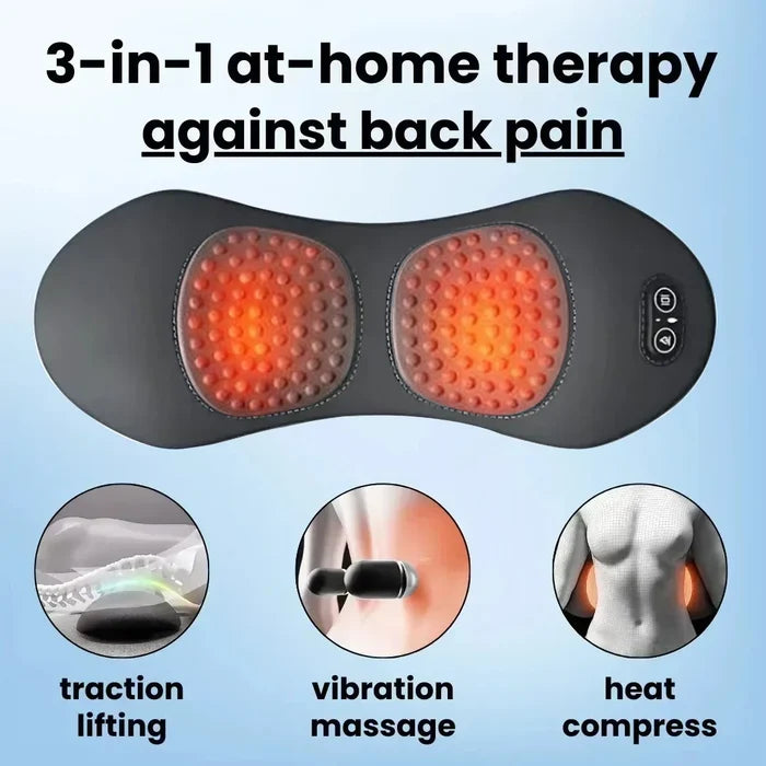 3-in-1 Back Pain Relief Device — Instant Therapy at Home