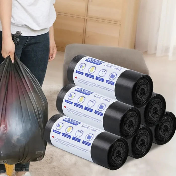 30 Bags Roll Disposable Garbage Bag Trash Can Bin Small Medium Large