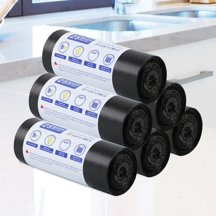 30 Bags Roll Disposable Garbage Bag Trash Can Bin Small Medium Large