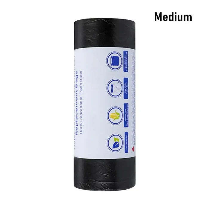 30 Bags Roll Disposable Garbage Bag Trash Can Bin Small Medium Large