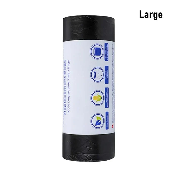 30 Bags Roll Disposable Garbage Bag Trash Can Bin Small Medium Large