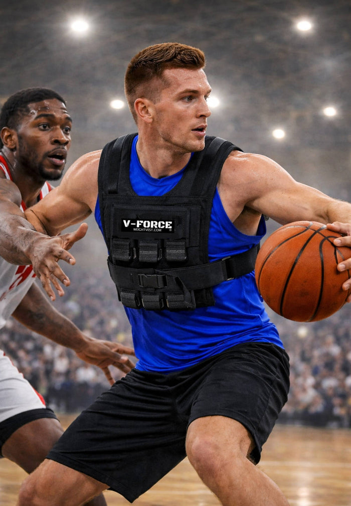 👉 30 LB V-FORCE® Basketball Training Weight Vest for Speed, Vertical Jump & Agility (USA Made)