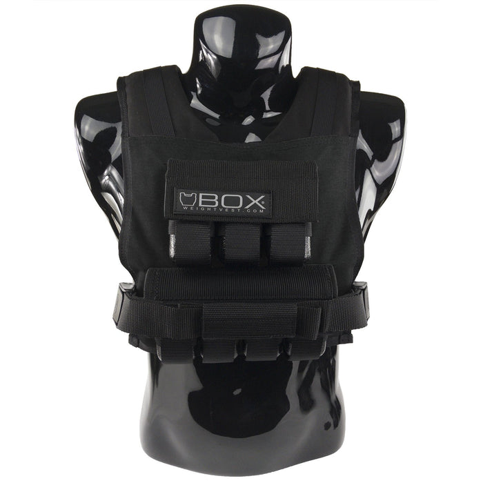 BOX weight vest made in USA, 35 lb model, front view