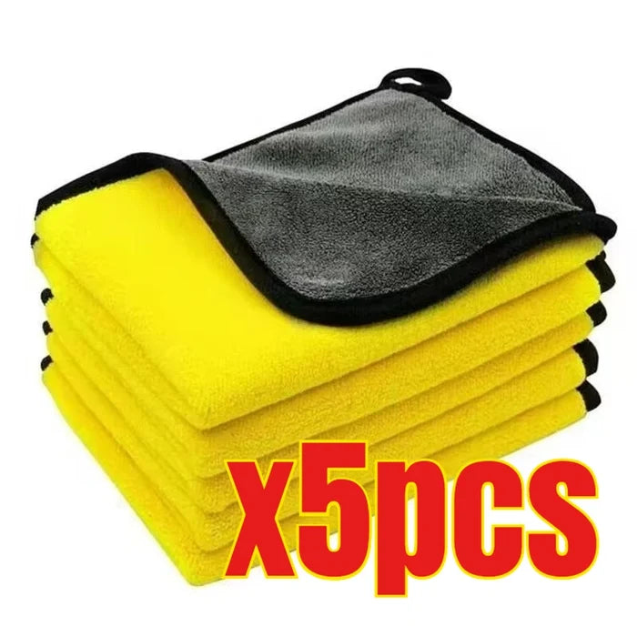 3/5/10Pcs Car Wash Microfiber Towel