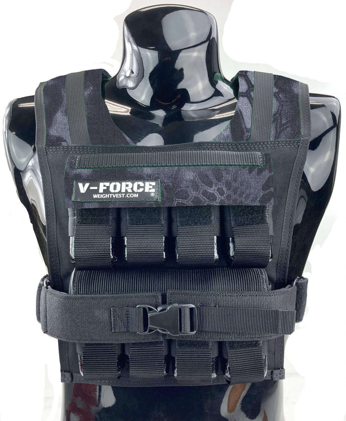 V-FORCE short weight vest made in USA, 40 lb model, strength training vest