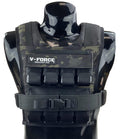 40 lb V-FORCE II short weight vest front view black design