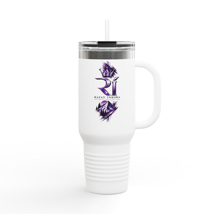 40oz Insulated Travel Mug with Rafay Insignia — Large Stainless Steel Tumbler