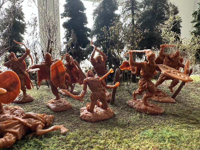BARBARIANS / VIKINGS 3 SET SPECIAL 27 FIGURES BROWN