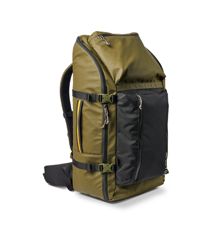 The Roark 5 Day Mule Bag: Designed to withstand the rigors of travel, with a comfortable and adjustable carrying system.