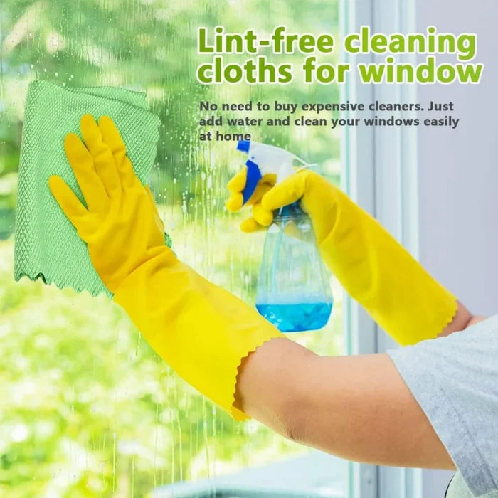 5/10PCS Microfiber Glass Cleaning Cloth
