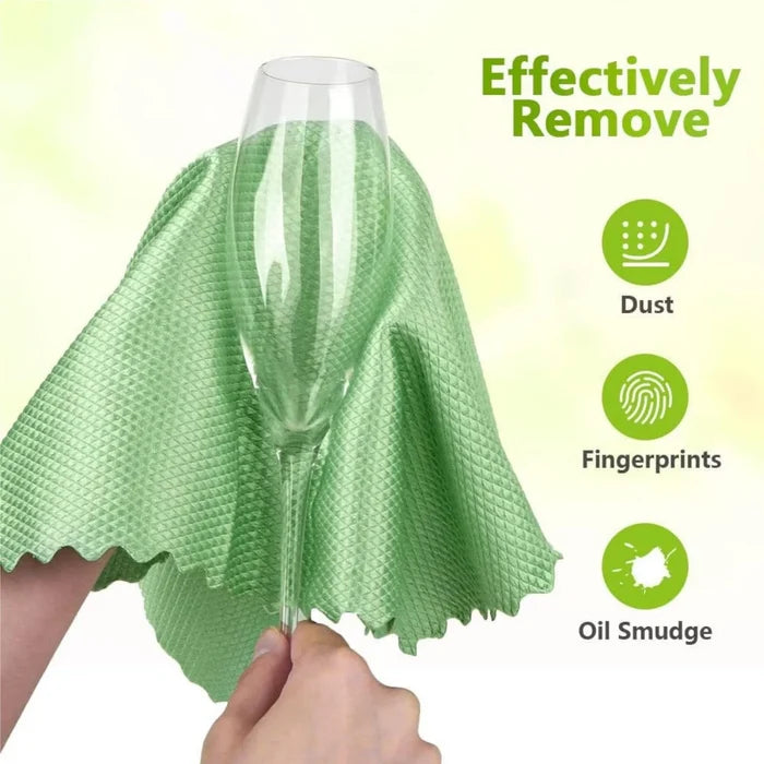 5/10PCS Microfiber Glass Cleaning Cloth