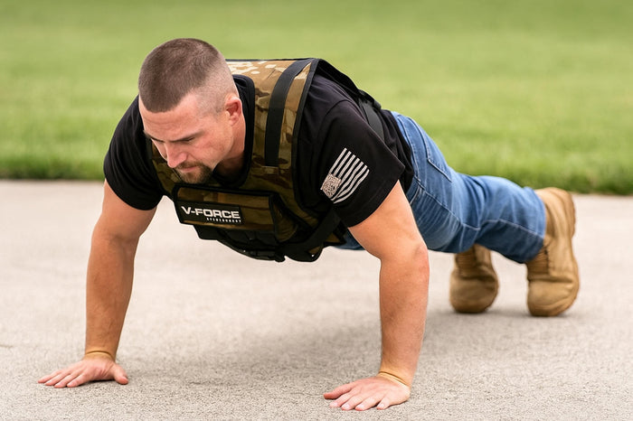 👉 60 LB V-FORCE® II Adjustable Short Weight Vest for Strength Training, Walking & Rucking (USA Made)