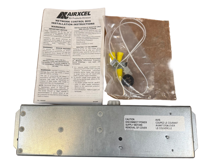 Coleman Mach Firefly Control Box 9530A952 Bottom View with Caution Label | United RV Parts