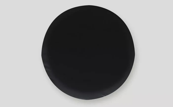 Black Vinyl RV Spare Tire Cover 32.25" - Front View | United RV Parts