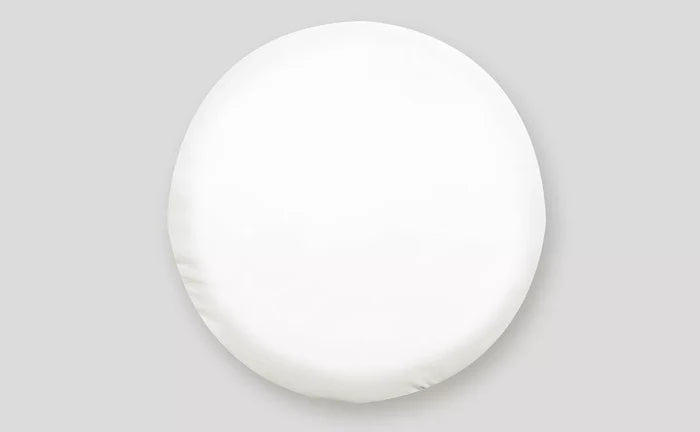 Polar White Vinyl RV Spare Tire Cover 32.25" - Front View | United RV Parts