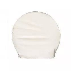 White ADCO Ultra Tyre Gard RV Tire Cover - Front View | United RV Parts