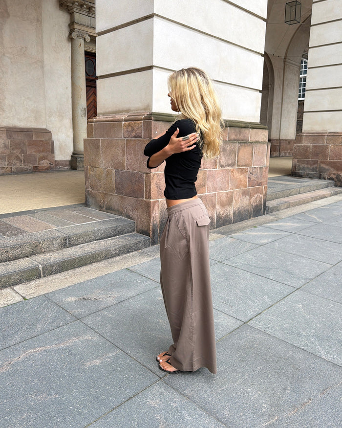 AGNES BAGGYSUIT PANT - LIGHT BROWN