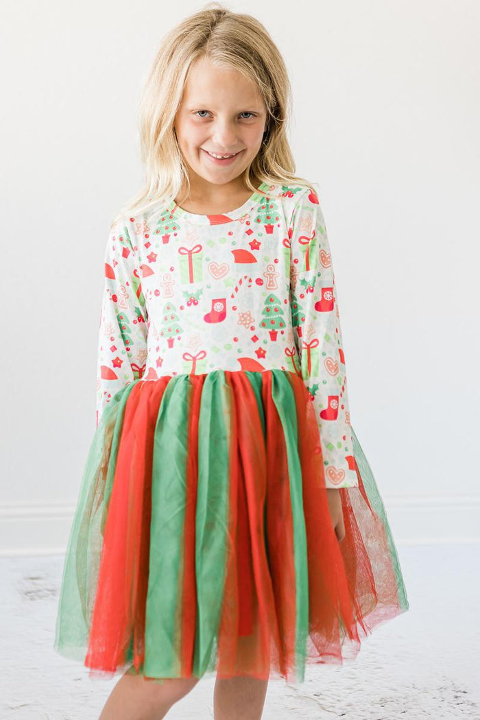 All I Want for Christmas L/S Tutu Dress-Mila & Rose ®
