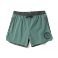 Versatile Roark outdoor apparel assortment featuring denim, boardshorts, and a windbreaker, ideal for adventure and travel.
