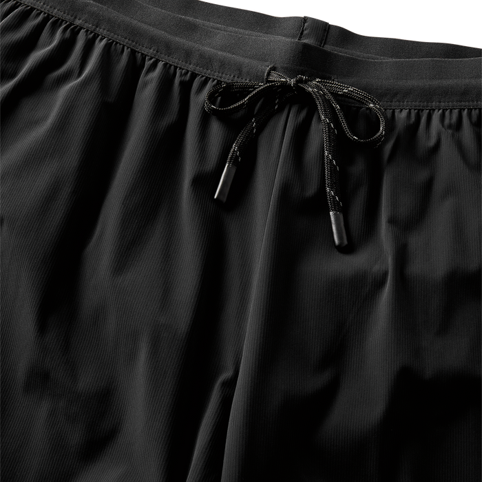 Close-up of black drawstring waistband with sleek design, perfect for activewear or casual style.