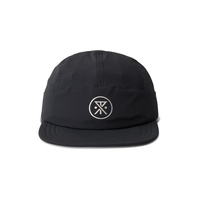 Versatile black Roark baseball cap suitable for adventure and travel