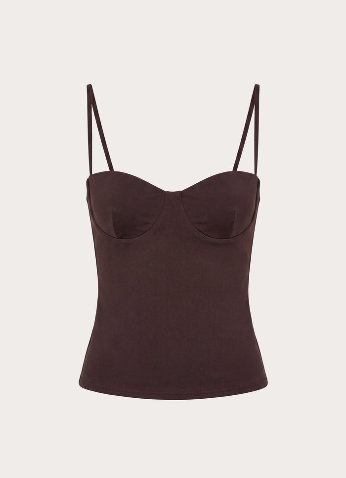 Ame Underwire Top - Chocolate