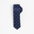Navy blue tie with bicycles