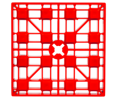 Red Plastic Leveling Block - Top View | United RV Parts