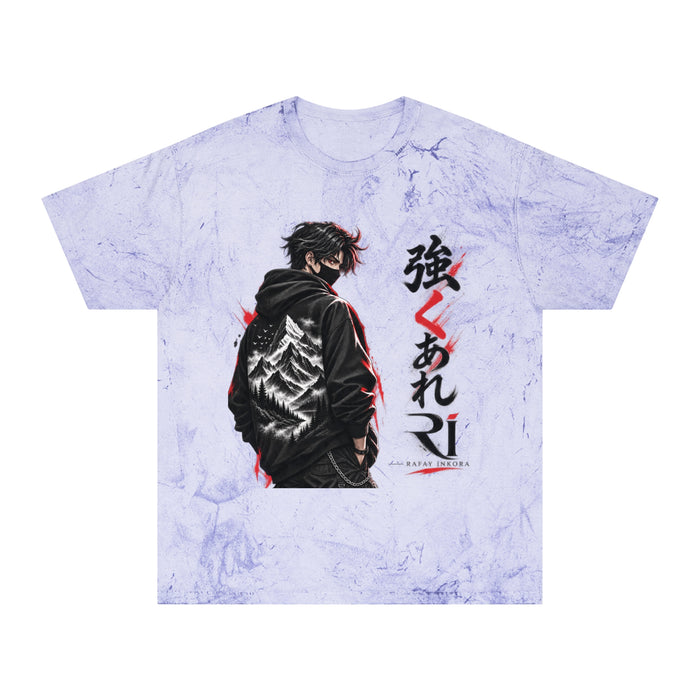 Anime Mountain Graphic T-Shirt — Japanese Text Streetwear Tee