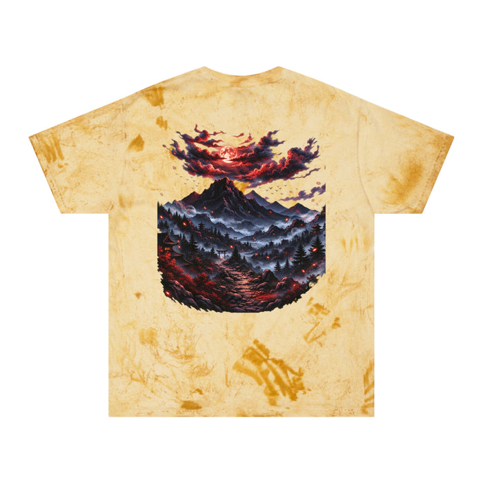 Anime Mountain Graphic T-Shirt — Japanese Text Streetwear Tee