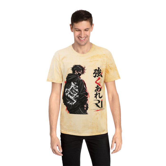 Anime Mountain Graphic T-Shirt — Japanese Text Streetwear Tee