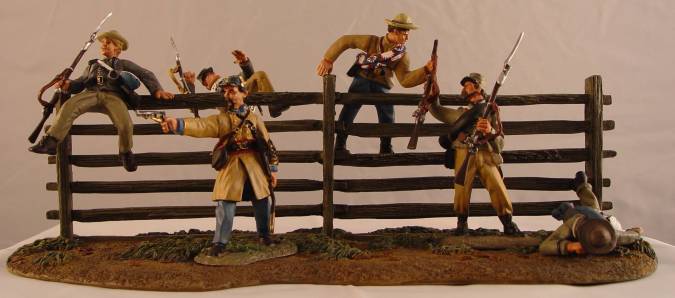 Antietam Signature Series ACW57112 Confederates 6 figures and terrain base(extremely low inventory)
