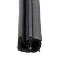 Black Rubber RV Slide Out Bulb Seal with Slide-On Clip - Cross-Section Detail | United RV Parts