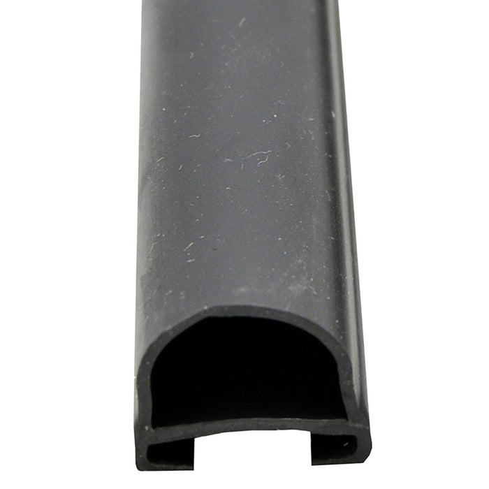 Black EPDM D Seal 018-312-EKD - Profile Cross Section | United RV Parts