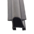 Black Rubber D Seal 018-522 EKD Base with Fins - Cross Section View | United RV Parts