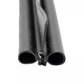 Black Rubber Double Bulb Slide-Out Seal with Wiper 2x3 - Close-Up Detail | United RV Parts