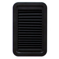 Black Plastic AP Products Entry Door Window Thin Shade - Front View | United RV Parts