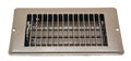 Brown Steel RV Floor Vent Register 4x8 - Front View | United RV Parts