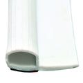 White Rubber Slide Out Seal with Wiper - Cross Section View | United RV Parts